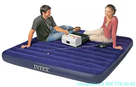 Надувной матрас двуспальный 183х203х25 см INTEX Classic Downy 64755