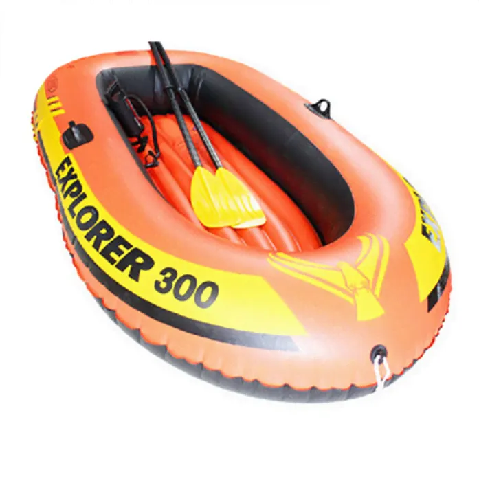 58332NP Надувная лодка EXPLORER-300-Set, трехместная INTEX