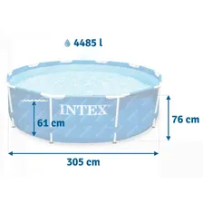 Круглый каркасный бассейн Intex 305х76см (28206)