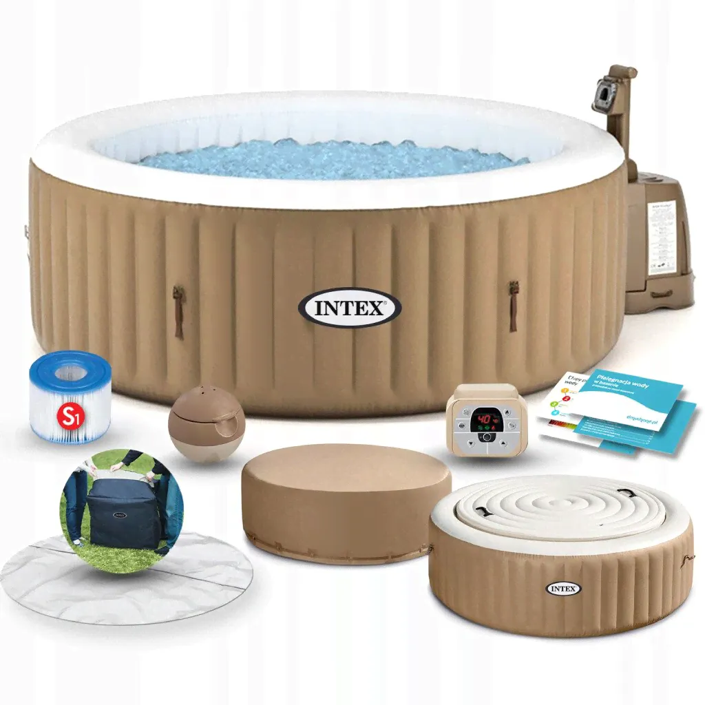 Надувной джакузи Intex 28426 196х71см Bubble Massage