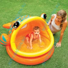 Детский бассейн INTEX "ленивая рыбка" 124 х 109 х 71 см ; артикул 57109