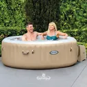 Надувной спа бассейн джакузи Intex 28426 PureSpa Bubble 196*71 см, аэромассаж